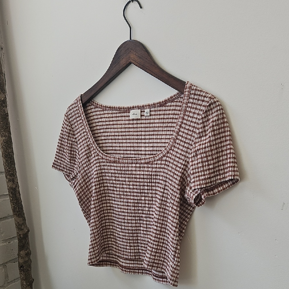 SOLD Aritzia Gingham T Shirt